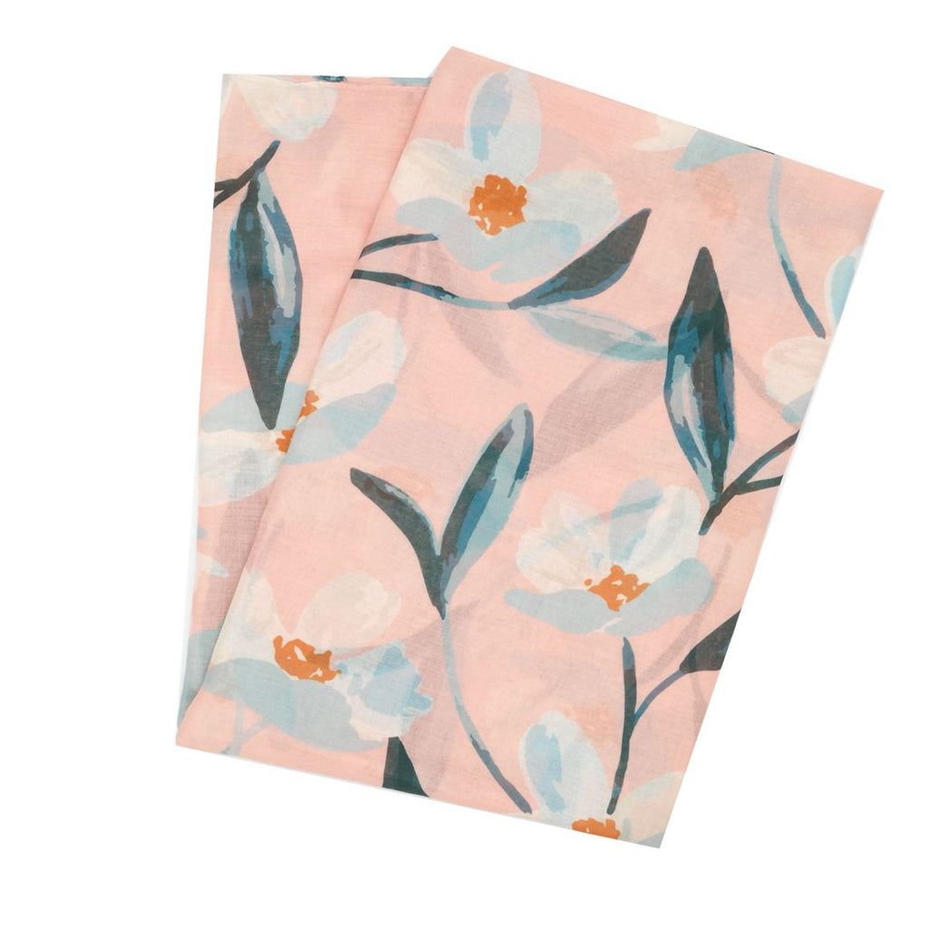The Floral Pattern Scarf Coral itsy Bitsy Boutique