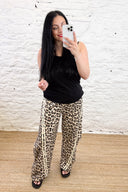 The Flossie Leopard Print Joggers