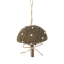 Fabric Top Mushroom Hanging Decoration