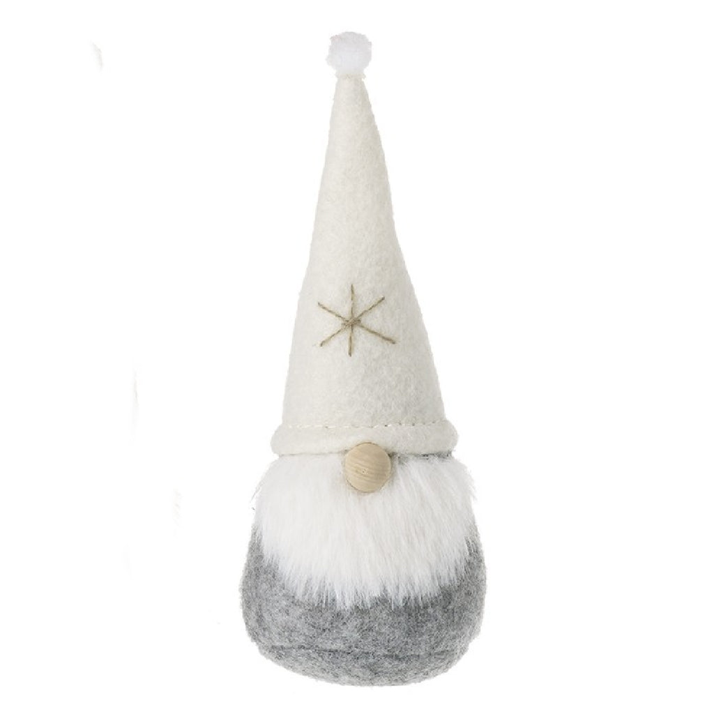 Small Grey & Cream Gonks with Hats itsy Bitsy Boutique