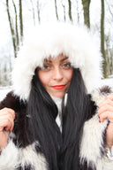 The Faux Fur Knitted Hood