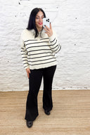 The Logan Stretch Flared Trousers