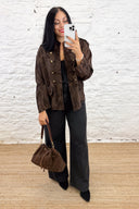 The Louisa Camo Print Military Jacket