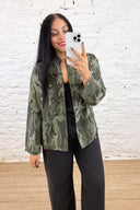 The Louisa Camo Print Military Jacket