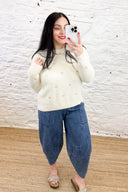 The Aveline Denim Cocoon Trousers