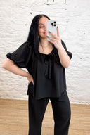 The Rayna Tie Detail Top
