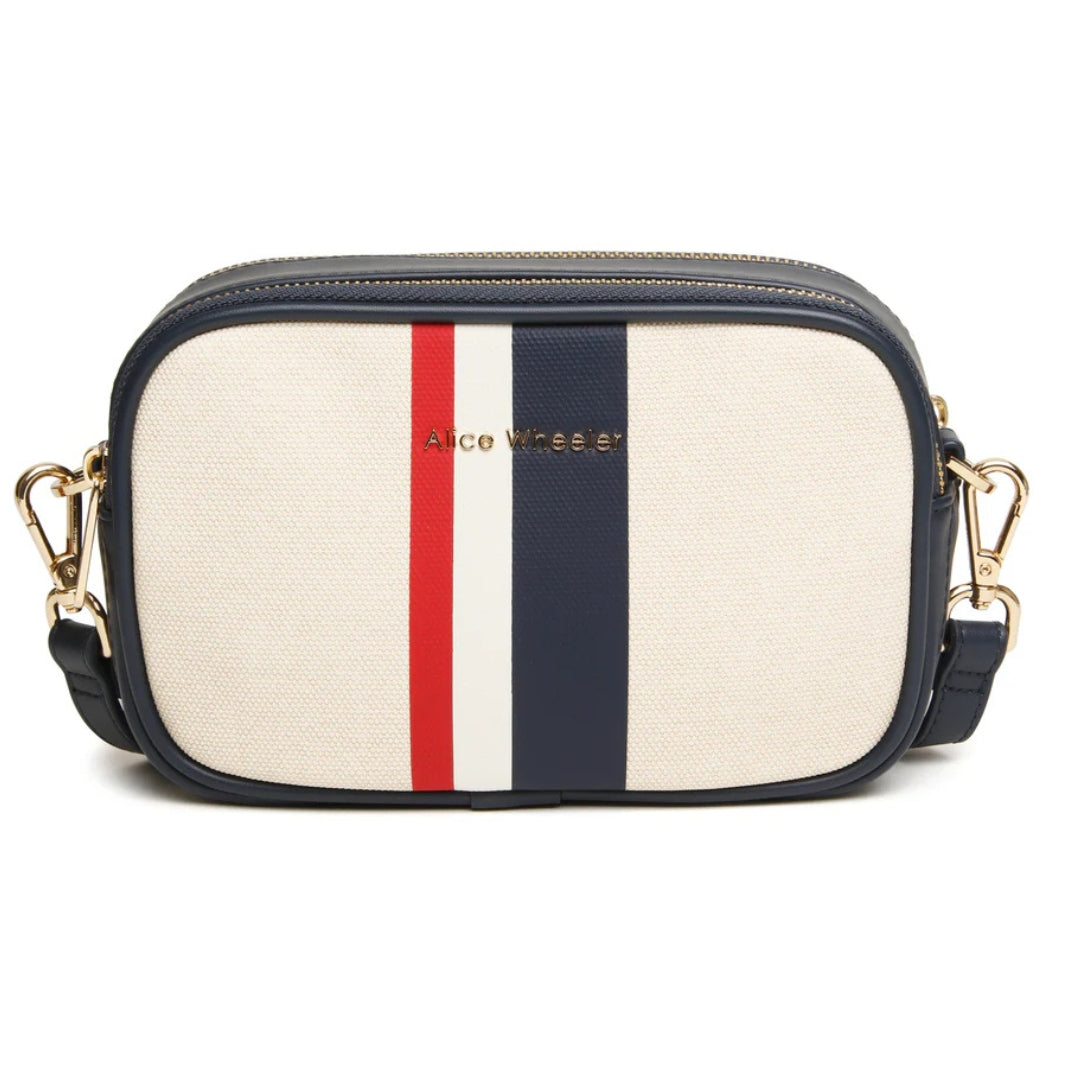 Alice Wheeler Navy Stripe Madrid Crossbody Bag – itsy Bitsy Boutique