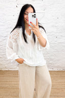 The Rihanna Sparkle Crochet Top