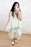 The Keyla Stripe Linen Trousers