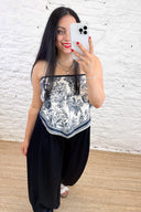 The Kizzie Scarf Top & Trouser Two Piece Set