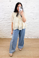 The Rosanna Embroidered Denim Trousers