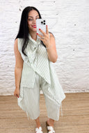 The Frankie Striped Linen Top