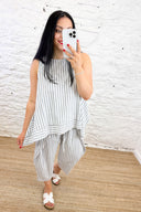 The Palmer Striped Linen Top
