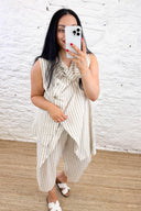 The Frankie Striped Linen Top