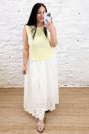 The Zola Broderie Anglaise Maxi Skirt