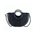 The Large Straw Basket Top Handle Crossbody Bag
