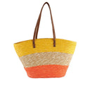 The Large Tote Stripe Straw Bag